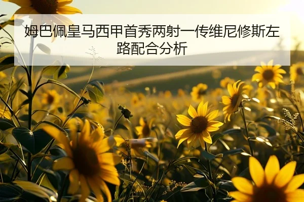 姆巴佩皇马西甲首秀两射一传维尼修斯左路配合分析